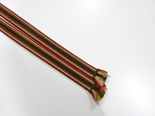  未使用品　正絹　帯留め用　手組三分紐